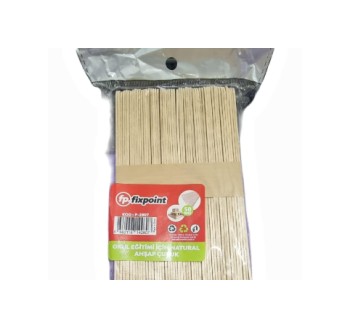 Fixpoint P-2807 Büyük Boy Natural Ahşap Çubuk 50'li